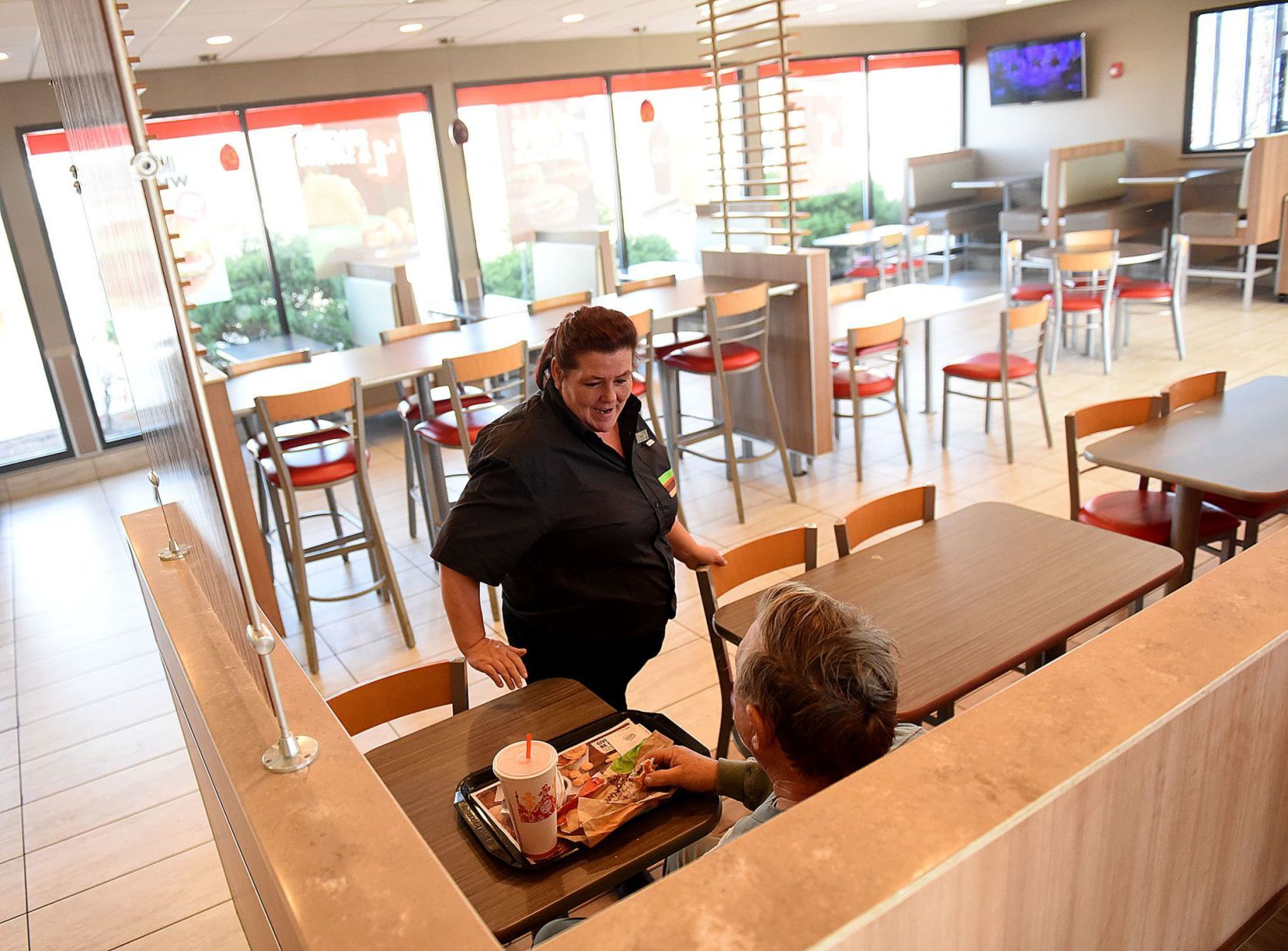 Kelly Black, a Burger King general manager